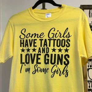 Girls LOVE Guns & Tattoos - Ladies Graphic Tee!